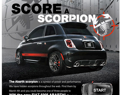 Social Media & Display Ads | FIAT Score a Scorpion