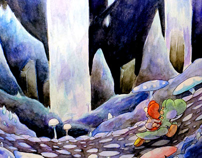 Yoshi's Island Cave Painting
