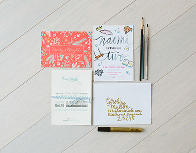 STATIONERY + LETTERING
