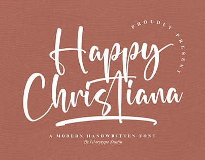 Happy Christiana - Modern Handwritten Font