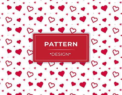 red hearts seamless pattern. valentine's day love theme