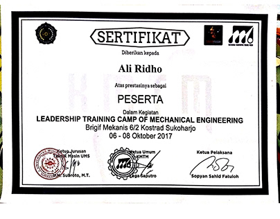 Certificate and Photography