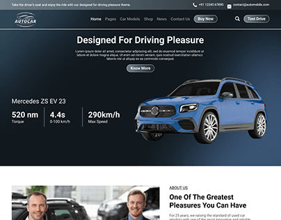 Automobile Car Shop UI Design