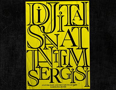 Dijital Sanat Tasarım Sergisi / Tipografik Poster