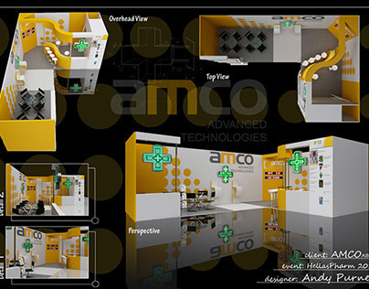 "AMCO" exhibition booth
