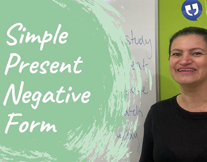 Simple Present Negative Form é fácil aprender na Verbal