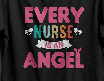 Vector quote about nurse t-shirt design.