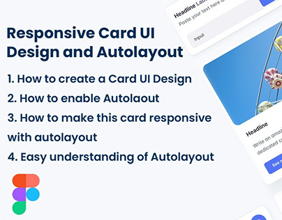 Figma Card UI Design, Autolayout and Responsiveness