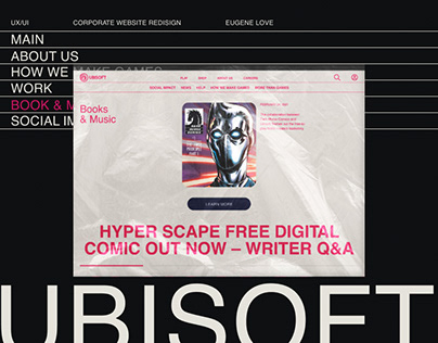 UBISOFT redesign / corporate website