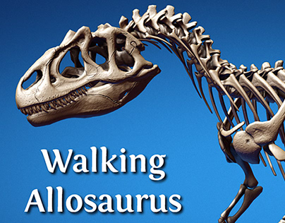 Dinosaur walking skeleton - Allosaurus