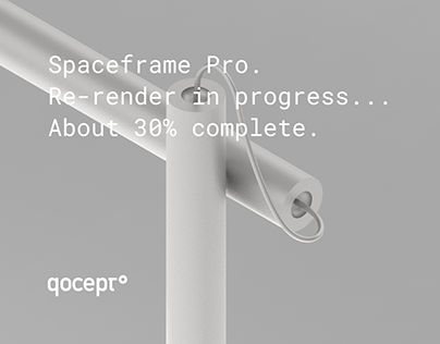 Spaceframe Pro — Professional desktop task lamp — Draft