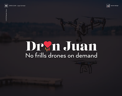 Dron Juan - No frills drones on demand - Logo Concept