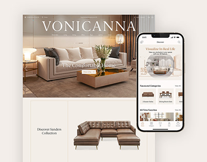 Vonicanna AR Mobile App & Website E-Commerce