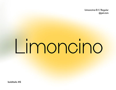 Limoncino Typeface