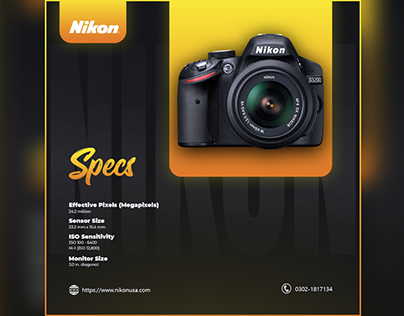 Advertisement design for Nikon