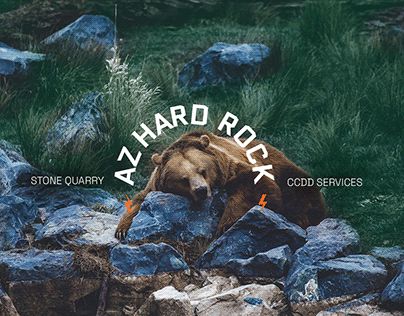 AZ Hard Rock Quarry Logo & Brand identity
