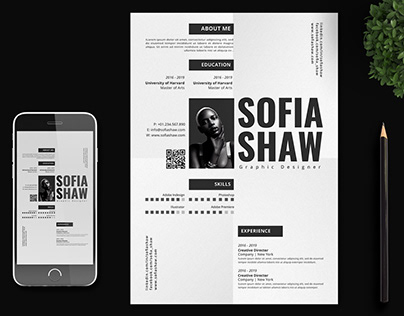 Project thumbnail - Sofia Resume Template