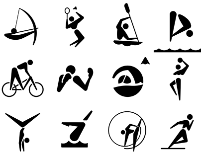 36 Days of Type Olympic Pictograms
