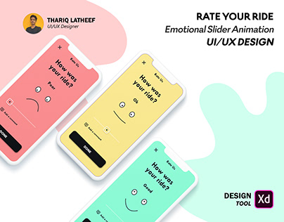 RATE YOUR RIDE - UI/UX Design