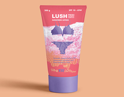 Lush - Sunscreen lotion Packaging
