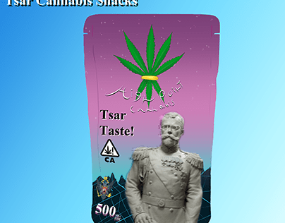 Tsar Cannabis Snacks concept design