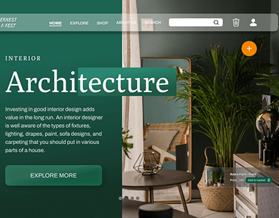 ERNEST & FEST - Interior Architecture Landing Page