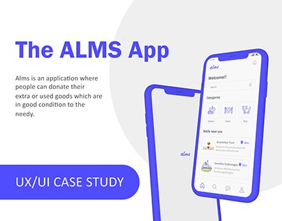 The Alms app- UX/UI Case study