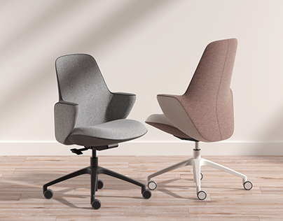 Duotone Desk Chair by Medium2 Studio