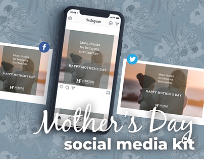 Project thumbnail - Mother's Day social media - facebook instagram twitter