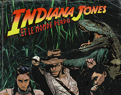 Affiche "Pulp" Indiana Jones (TP)