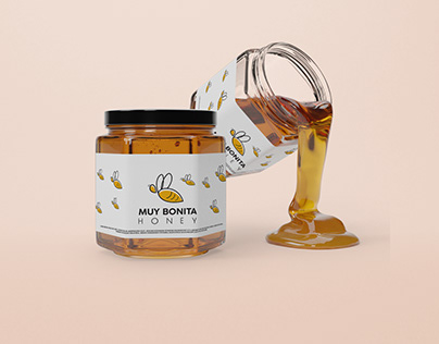 Muy Bonita Honey label