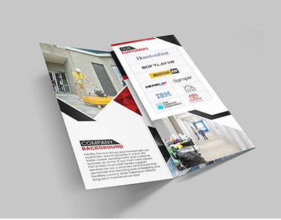 Janitorial Services Trifold Brochure Design