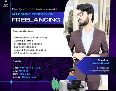 IGP Online Session for Freelancing Poster