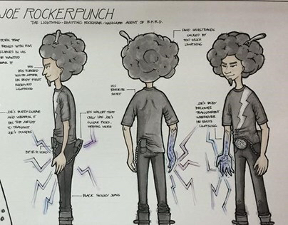 Joe Rockerpunch Character Design