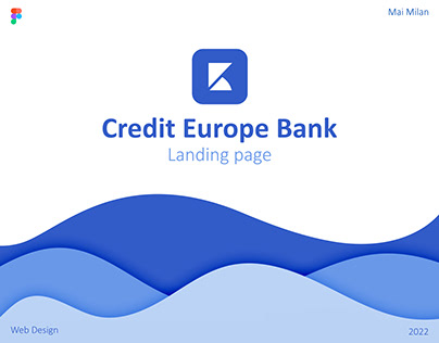Concept design of the site Credit Europe Bank
