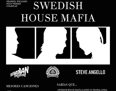 Infografía Swedish House Mafia