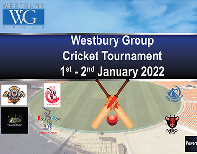 WG Group Cricket Tournament- Back Drop 2021