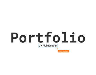 Portfolio UX/UI designer