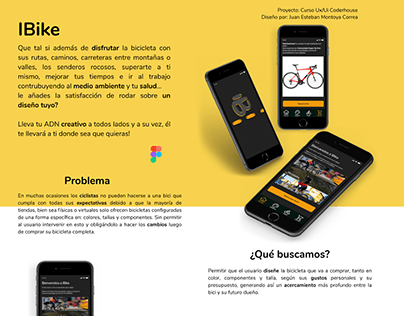 IBike App Proyecto Final Diseño UX/UI Coderhouse