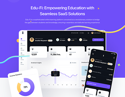 Edu-Fi: Education SaaS UI UX Design