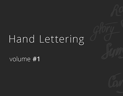 Hand Lettering volume #1