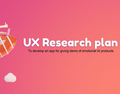 UX research plan giving demo of emotional AI products
