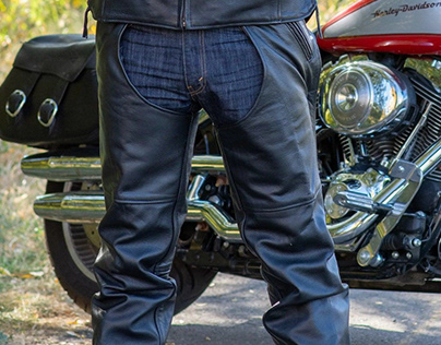 Men's Harley Leather Chaps