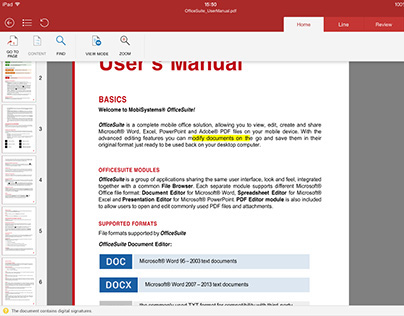 PDF editor for iPad