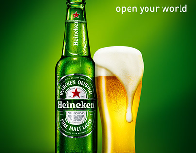Heineken Beer Visual Design