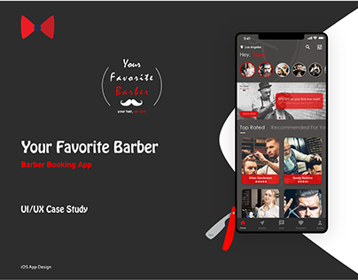 Barber Booking App - UI/UX Case Study
