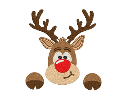 Reindeer embroidery design