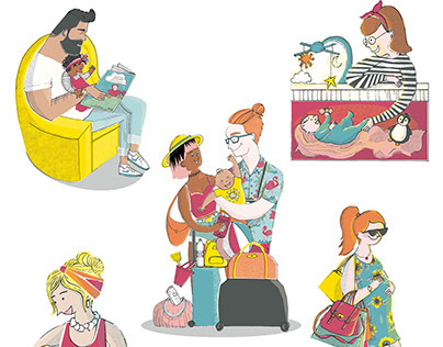 Spot Illustrations for Prima Baby & Pregnancy Magazine