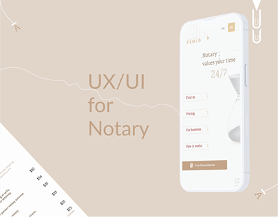 UX/UI for Notary