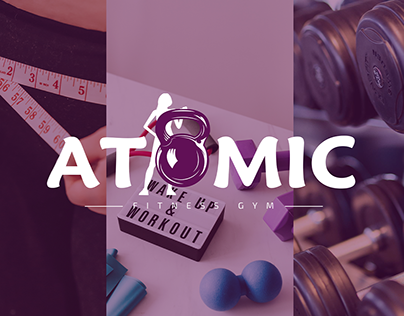 branding logo design- atomic gym